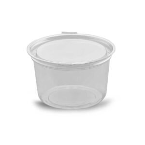 Pote Redondo Tapa Bisagra alta visibilidad, Pack 50 unid. Precio unidad, $ 9,90