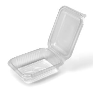 Bandeja tapa bisagra-estuche PP Micro, 19,4 x 15,3 x 6cm, 50 unidades, precio unitario$13,90