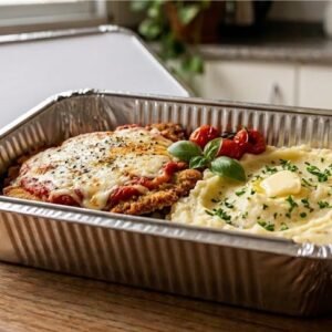 Bandeja Aluminio con tapa 500ml, 100 unidades, precio unitario $ 6,40