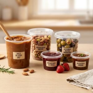 Pote de PP con Tapa, apto Micro. 140 ml. Pack 100 unid. Precio unidad $ 4,30