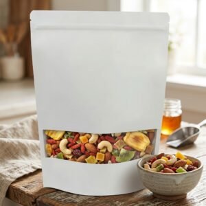 Bolsa Visor de Papel y Cierre Hermetico 14 X 22 Blanca