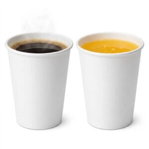 Vaso de Papel Blanco 240ml. Paq. 100 unid. Precio unitario $ 2,90