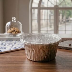 Molde de Aluminio Redondo con Tapa Baja, 125 unid. Precio Unitario $5,75